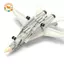 CANAMEK Tỉ Lệ 1: 72 F-14 Tomcat Fighter Jet Model - Máy bay nhựa trắng & ABS với thiết kế chi tiết, chiều dài 10,24 inch CSF