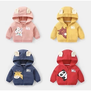 ÁO KHÓA NỈ DA CÁ IN HÌNH NGỘ NGHINH CHO BÉ TRAI VÀ GÁI