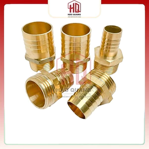 Béc – Búp – Nối Ren Ngoài Đồng Thau 21 - Rãnh Đuôi Chuột Cắm Ống Mềm