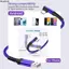 Cáp USB sang Type C LACYESUK, Cáp khuỷu tay 90 độ công suất 60W USB3.2 Gen 2, Sạc nhanh tốc độ 10Gbps Sạc nhanh 3A Cáp bện Nylon hiện tại Liên kết VR