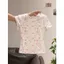 Milyfashion Hoa Chính Hãng Vai Slim Tay Ngắn Mùa Hè Phong Cách Mới Phù Hợp Với Niche Chic Ngắn Top Y2K ED22