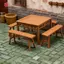 MJnmc 5 Chiếc Montessori Thu Nhỏ Giả Bàn Ghế Dài Mô Hình 1: 12 / 1: 18 Nhà Búp Bê Nội Thất Phụ Kiện Cho Bé Gái Quà Tặng Mới