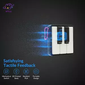 HFTOY Bàn Phím Đàn Piano Mini Fidget Clier Đồ Chơi Nhẹ Di Động Móc Khóa Hài Lòng Xúc Giác Cho Trẻ Em Đảng Ủng Hộ Giảm Căng Thẳng ~