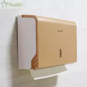 Hộp đựng khăn giấy vệ sinh YUUKII, Hộp đựng khăn giấy dung tích lớn treo tường, Hộp đựng khăn giấy không đục lỗ chống nước sành điệu Nhà hàng