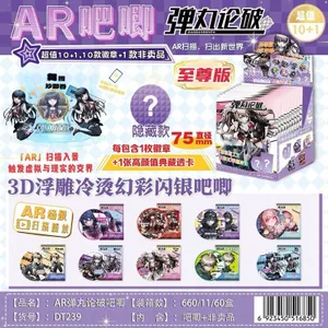 Danganronpa 75mm Hộp mù Pin Huy hiệu có thẻ nhân vật Anime Hàng hóa