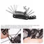 Bộ công cụ sửa chữa xe đạp PYCOU 2 chiếc, Bộ công cụ đa chức năng 16 trong 1 Bộ sửa chữa xe đạp leo núi, di động với tuốc nơ vít cờ lê lục giác Công cụ sửa chữa xe đạp có thể gập lại Đi xe đạp ngoài trời