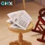 GHX 1 / 12 Nhà Búp Bê Thu Nhỏ Retro Bộ Báo Mô Phỏng Mô Hình Đồ Chơi Nội Thất Nhà Phụ Kiện VN