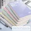 GREAT 60 Tờ / Sách Sổ Tay Xoắn Ốc, Trang Đục Lỗ Màu Notepad, Dày A5 Đường Ngang Trang Bên Trong Tài Khoản Tay Sách Trường Văn Phòng