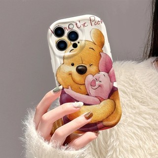 Dành Cho infinix Hot 50i 40 30i 30 Chơi Smart 8 9 Note 12 30 Pro G96 Winnie The Pooh Tiger Pig Vỏ Sóng 3D Dễ Thương Ốp điện thoại Mềm