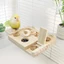 Trạm cho chim tương tác hàng đầu với đồ chơi xếp hình di động và ngăn vẹt Nền tảng tìm kiếm thức ăn Đế chơi