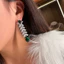 Bông tai thời trang tua rua Hàn Quốc Zircon thanh lịch dài phong cách mới Bán buôn