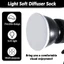 Tất khuếch tán ánh sáng mềm CATMALLER88, Bộ lọc vải 7 "180mm màu trắng, Đĩa bóng khuếch tán tiêu chuẩn Nylon