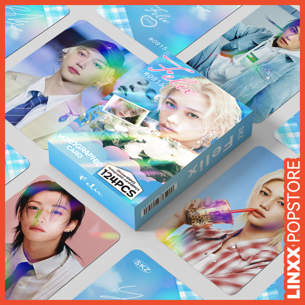 LINXX 124 Chiếc Stray Kids Group Karma Theo Chủ Đề Lomo Bộ Thẻ Với Hình Ảnh Ba Chiều 3 Inch Photocards Sưu Tập Quạt Hàng Hóa Ý Tưởng Quà Tặng Cho Ở Lại
