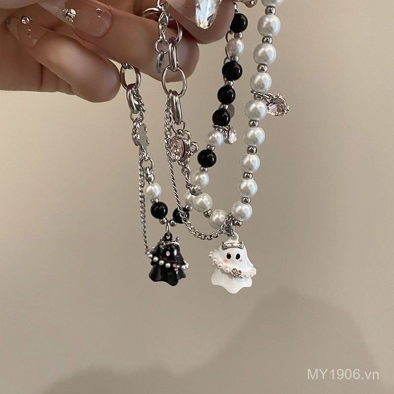 Vòng Tay Nữ Màu Đen Trắng Ma Thuật, Phù Hợp Cho Bạn Gái Cao Cấp