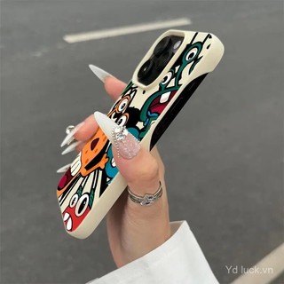 Hoạt Hình Quái Vật Hoạt Hình Độc Đáo Sáng Tạo Phong Cách Hoạt Hình Nửa Gói Vỏ Mềm Thích Hợp Cho iPhone 16promax 14pro 13 12pro 15plus 11 14 16 15pro 12 13promax 11promax Vỏ Điện Thoại Chống Sốc