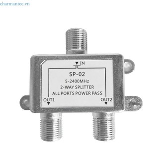 Charmantcc1 Bộ chia cáp Tín hiệu TV vệ tinh hai chiều cho SATV CATV 5-2400 MHz Trong nhà