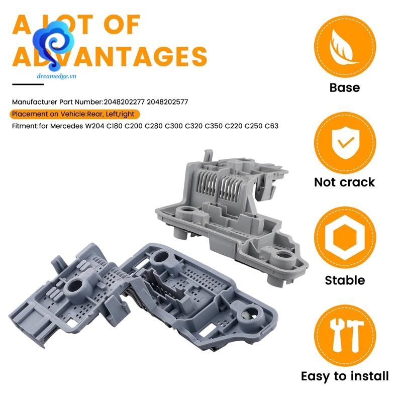 [dreamedge] 2048202277 2048202577 Giá đỡ bóng đèn đuôi LED cho W204 C180 C200 C280 C300 C320 C350 C220 C250 C63