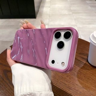 Ốp Điện Thoại Bề Mặt Sóng Màu Đặc Mềm Silicon Ốp Lưng Cho iPhone 17 16 15 14 13 12 11 Pro Max 17Air 16E 14/15Plus