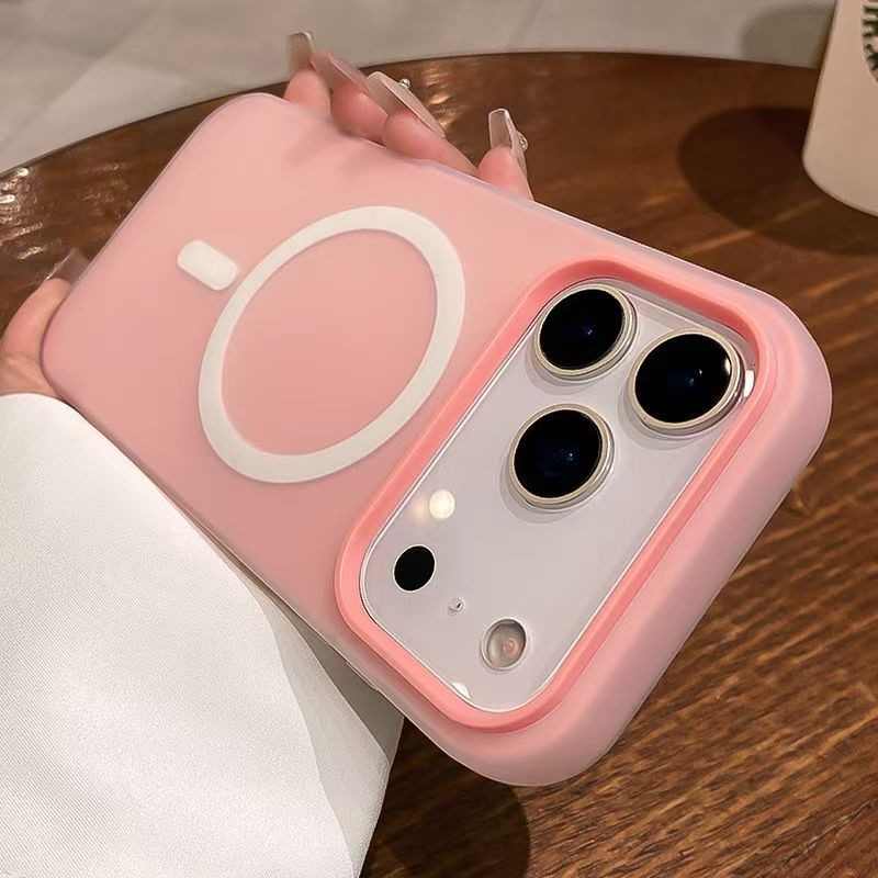 Ốp điện thoại cứng từ tính mờ 2 trong 1 sang trọng Jelly Thích hợp cho IPhone 17 16 15 14 13 12 11 Pro Max 17 AIR Ốp lưng