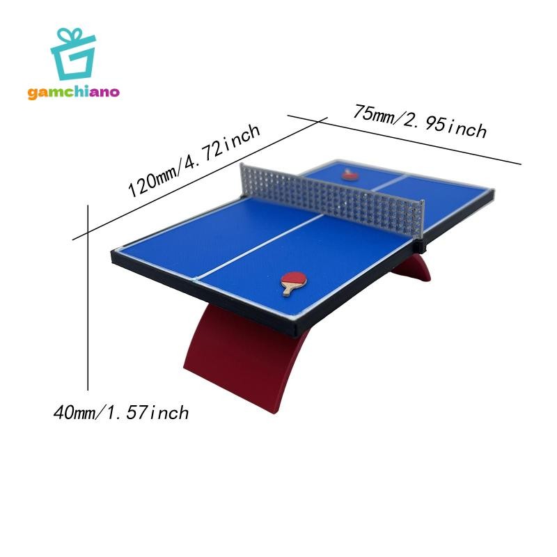 Gamchiano Tỉ Lệ 1: 12 Thu Nhỏ Bàn Bóng Bàn Mô Hình Bàn Cát Bố Trí Trang Trí