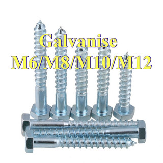 vít phong mạ kẽm M6 M8 M10 M12 * L20-200mm [LXY-CB-1]