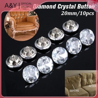 A & Y 10 Nút Kim Cương Giả 20mm - Trang Trí Đầu Giường và Đồ Nội Thất