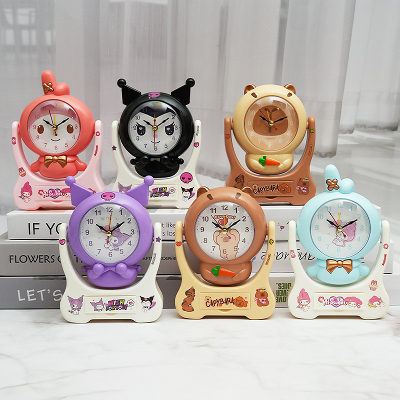 Xuất Khẩu Hoạt Hình Đồng Hồ Kabara Sáng Tạo Trang Trí Búp Bê Phòng Ngủ Đầu Giường Để Bàn Xuất Hiện Đồng Hồ Báo Thức Nhỏ 25.9.23