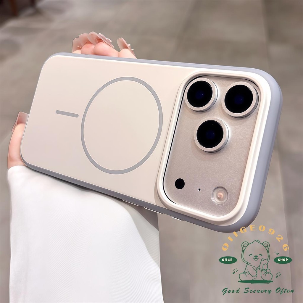 【 Ốp lưng iPhone17 】 Vỏ điện thoại từ tính hình dạng lỏng màu kẹo iphone17 Pro Max 16 15 cho vỏ iPhone vỏ mềm silicon TPU chống sốc