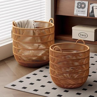 Giỏ mây giả chống thấm đựng quần áo bẩn, bảo quản khăn cho gia đình và khách sạn