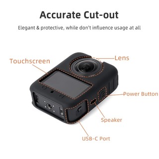 Dành Cho DJI OSMO 360 Vỏ Bảo Vệ Silicon Bao Ống Kính camera Toàn Cảnh Chống Rơi Bảo Vệ Phụ Kiện