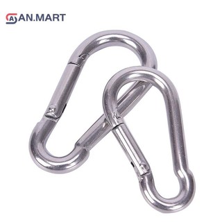 Bigdealssuper 304 Lò xo thép không gỉ Carabiner Snap Hook Móc khóa Liên kết nhanh Khóa siêu