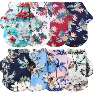 【Ready Stock】 Spring and Summer Thin Clothing Small Medium Dog Cat Pineapple Dog Shirt Pet Dog Cat Golden Retriever Clothing Supplies z3tN