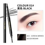 Mking Đẹp Bút Chì Lông Mày Chống Thấm Nước Chống Mồ Hôi Lâu Dài Chống lem Bút Chì Lông Mày Tam Giác Xoay Hai Đầu Có Đầu Bàn Chải — ảnh 4