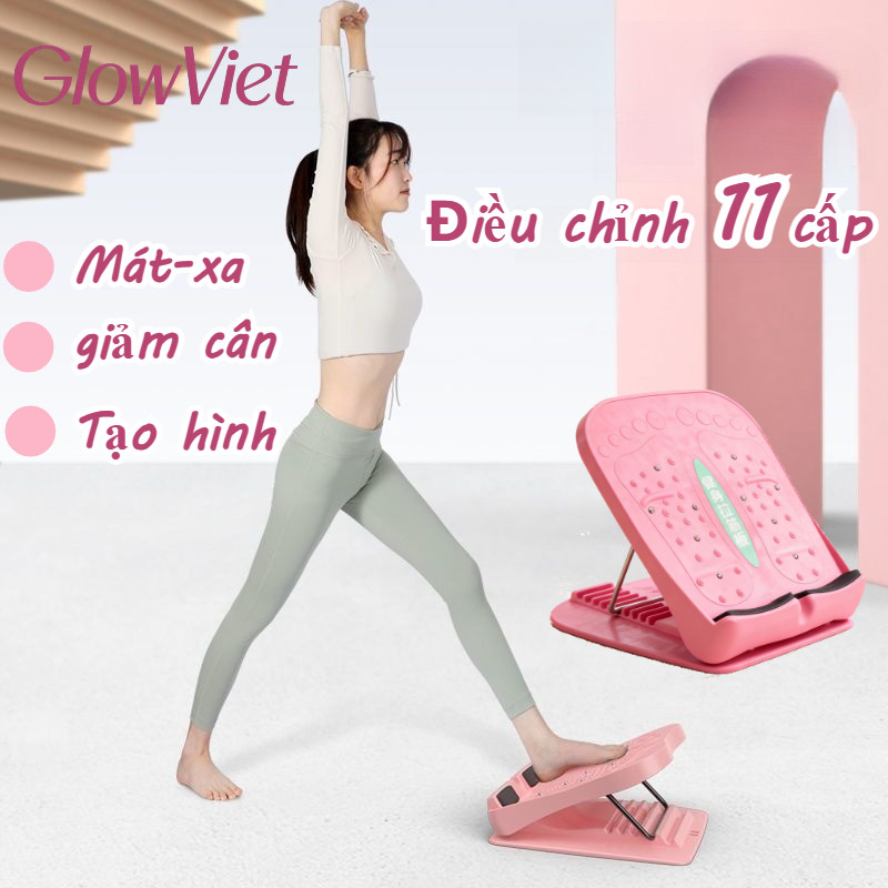Bảng Nghiêng Tập Thon Chân 11 Cấp, Chống Trượt An Toàn, Hỗ Trợ Giãn Cơ & Massage, Đa Năng Yoga & Gym
