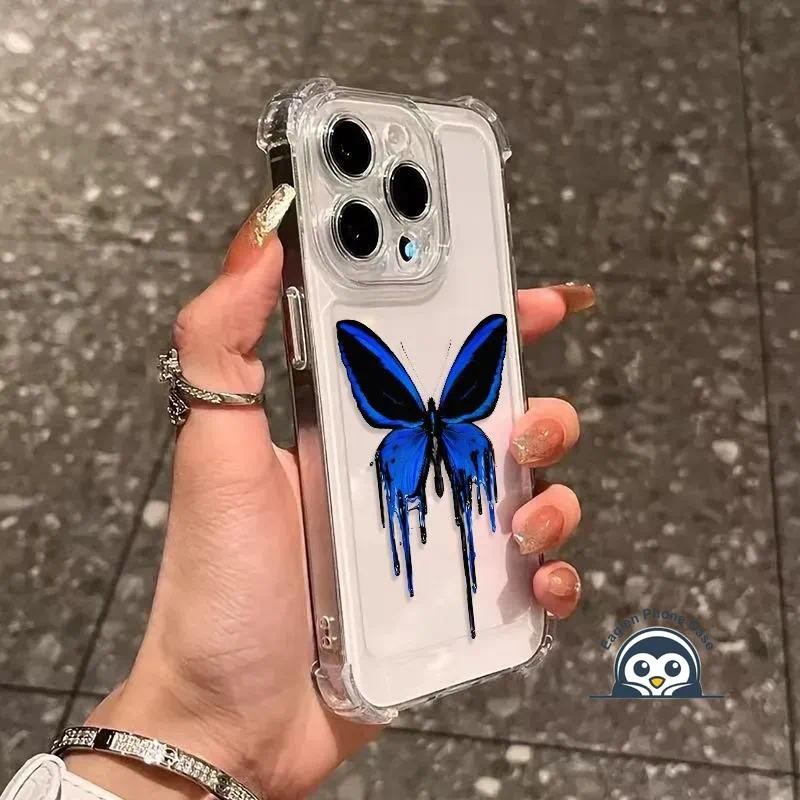 Ốp Điện Thoại Ngọn Lửa Bướm Mát Cho OPPO Reno 15 Pro Max Mini FS 15F 14F 14 13 12 11 13F 12F 11F 11A 10 9 8 7 Pro Plus Lite 8T 8Z 7Z 5G 4G Vỏ Bốn Góc Mềm Chống Sốc Vỏ