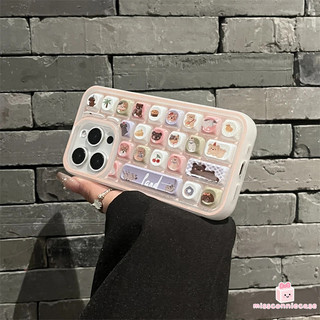 Ốp Lưng Cho Iphone 7Plus 16 14 17 11 12 15 13 Pro Max Air 15 16 8 14 7 6 Plus X XR XS MAX SE 2020 Thời Trang Mèo Con Dễ Thương Bánh Giải Trí 3D Bàn Phím