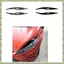 Đèn Pha Phía Trước Nắp Đèn Lông Mày Viền Cho Fiesta MK6 2008-2012 Sợi Carbon