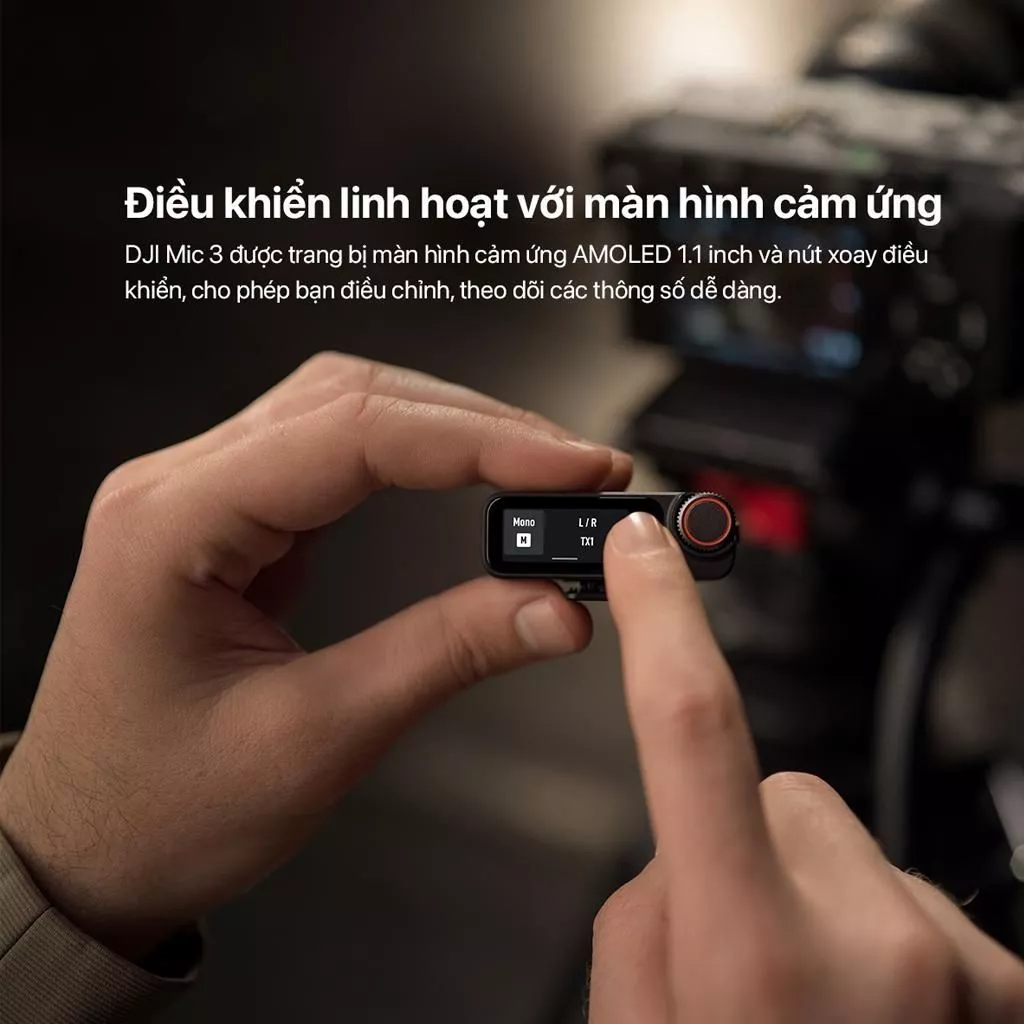 DJI Thiết Bị Quay Vlog DJI Mic 3 Thu Âm Gọn Nhẹ Khử Ồn Thông Minh, Camera Hành Động (DJI Mic 3)