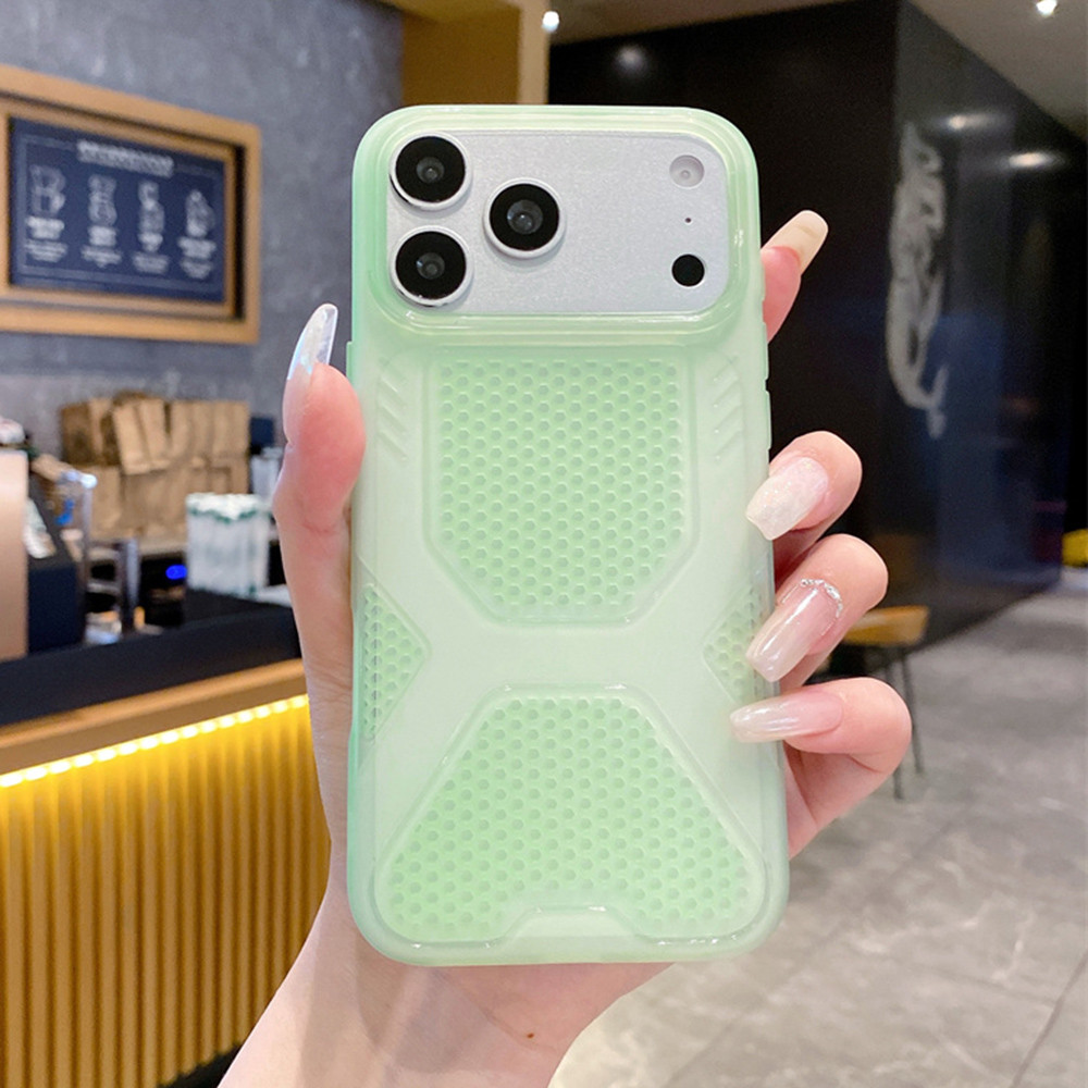 Ốp điện thoại mềm tản nhiệt Ice Peak cho iPhone 17 Pro Max 16 Plus 15 14 13 12 11 Vỏ bảo vệ chống sốc