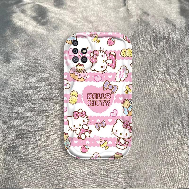 Ốp Silicon Hoạt Hình Cho Samsung A71 A51 A715F A515F A31 4G 3D Bé Gái Mềm Ốp lưng TPU Kitty Girl Sinh Viên Chống Sốc