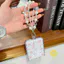 Phone Case For Xiaomi MIX Flip2 / MIX Flip TPU Transparent Chain Cat Heart Fold Translucent Aesthetic Korean Cute