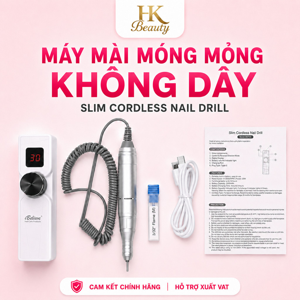 Máy mài móng Ibelieve TP303 - Slim Cordless Nail Drill