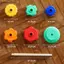 AA 1 Bộ Bé Quay Staing Đồ Chơi Xếp Hình Montessori Xoay Cầu Vồng Tháp Trẻ Em Phát Triển Kỹ Năng Vận Động Trò Chơi Trẻ Em Tặng VN