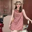 Váy kẻ sọc thông thường khí chất ngọt ngào kiểu Pháp mùa hè Váy ngắn thời trang phong cách mới