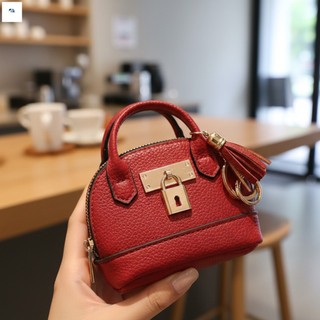 Ví đựng tiền xu Mini dành cho nữ Ví móc khóa thời trang Da tổng hợp bền Túi nhỏ dễ thương