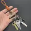 10cm Dây Ô Chống Trộm Và Chống Mất 8 Hình Móc Khóa Có Lo 8 Hình Lo Di Động Ngoài Trời Dây Treo Bule Tay Dây Bule MỚI