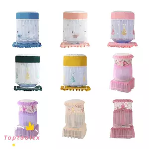 TOPTOOLCX Máy Đựng Nước Xô Tay, Có Thể Tái Sử Dụng Lưới Ren Chống Bụi Có Thể Tái Sử Dụng, Đài Phun Nước Uống Vải Mở Trên Bảo Vệ Nắp Bụi Chai