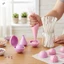 4 Hình DIY Mini Cake Pop Khuôn Có Thể Tái Sử Dụng Dễ Dàng Phát Hành Khuôn Bánh Trẻ Em Phụ Kiện Làm Bánh