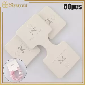 Siyuyan 50 Chiếc Trang Sức Thẻ Ngủ DIY Paage Thẻ Cho Nelace Vòng Tay Dây Tóc Hiển Thị Giá Đỡ Tông VN
