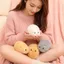 QEARY Golden Hamster Đồ chơi sang trọng, Hoạt hình Chuột tăng chậm Đồ chơi bóp sang trọng, Đáng yêu Vòng lông tơ hình động vật hình búp bê Xmas